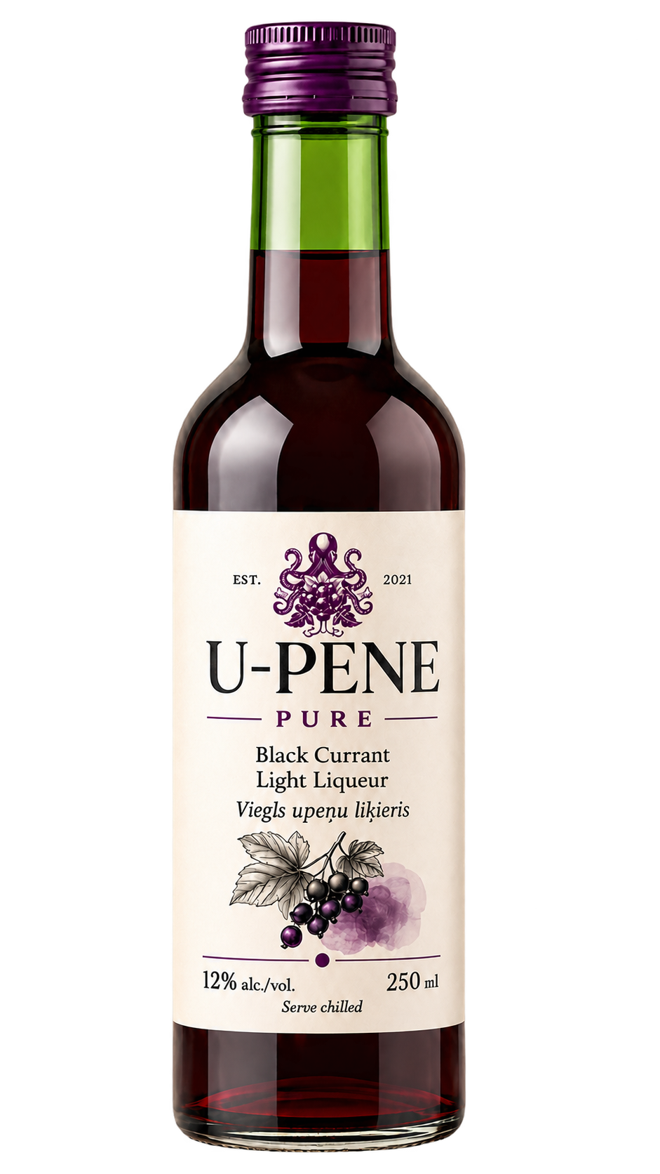 U-PENE Pure upeņu liķieris, 250 ml